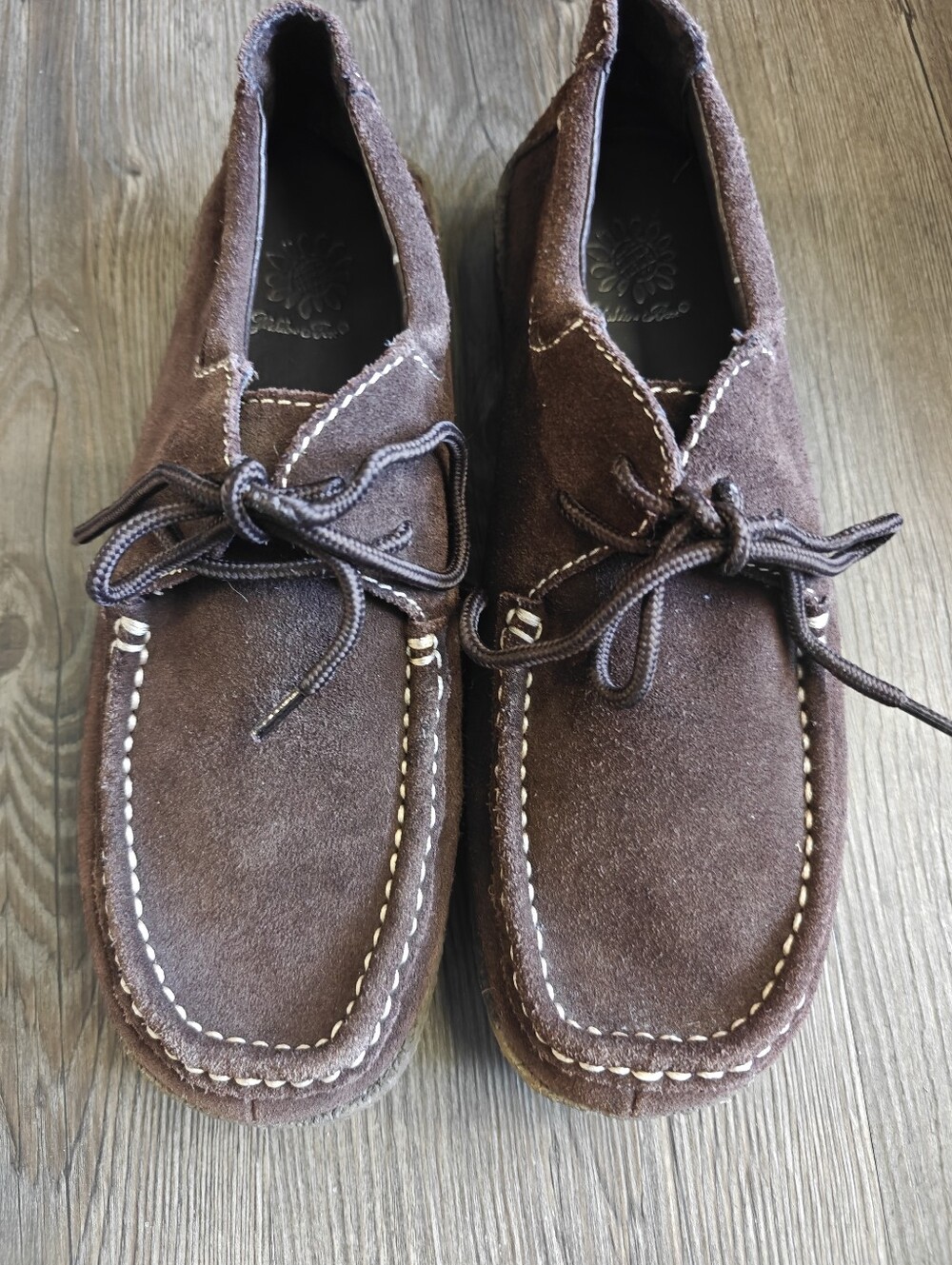 8.5 Women's Suede Brown Moc Toe By Yellow Box EUC